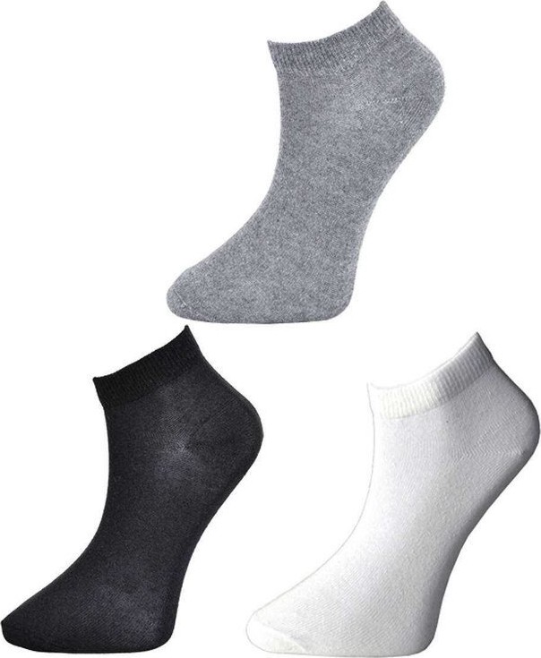 Sungur's Store Siyah Gri ve Beyaz Kadın Bilek Çorap 9 Çift görsel 2