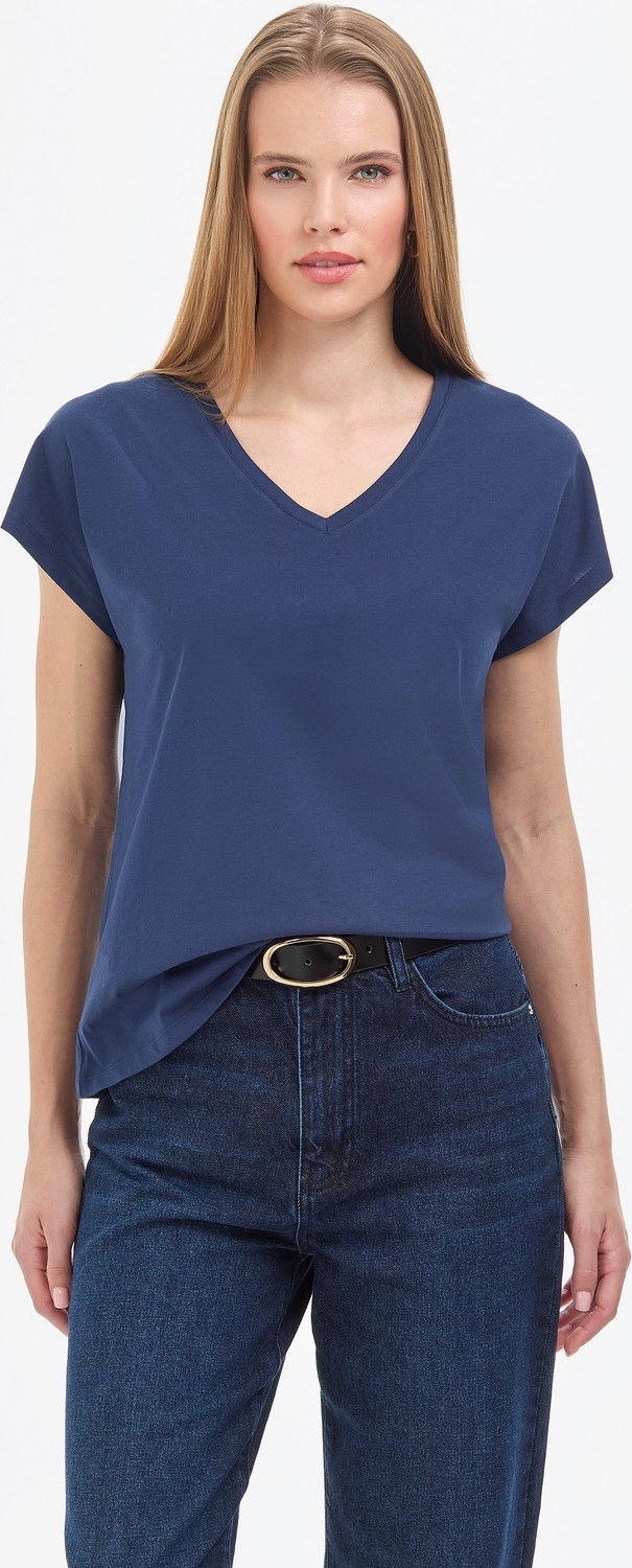 Pierre Cardin Kadın Beyaz Regular Fit Basic Tişört 50325454-VR013 görsel 8