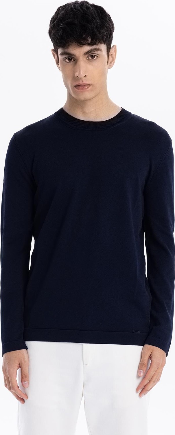 gmg firenze Bisiklet Yaka Slim Fit Basic Erkek Triko Kazak görsel 5