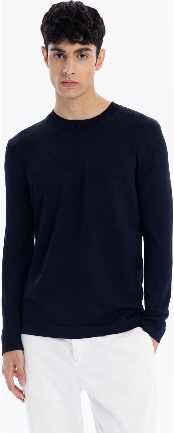 gmg firenze Bisiklet Yaka Slim Fit Basic Erkek Triko Kazak görsel 6