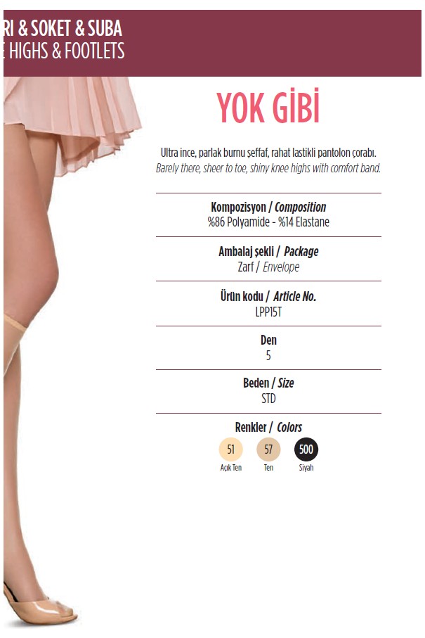Penti Yok Gibi 5 Den Ten Rengi Pantolon Çorabı görsel 7