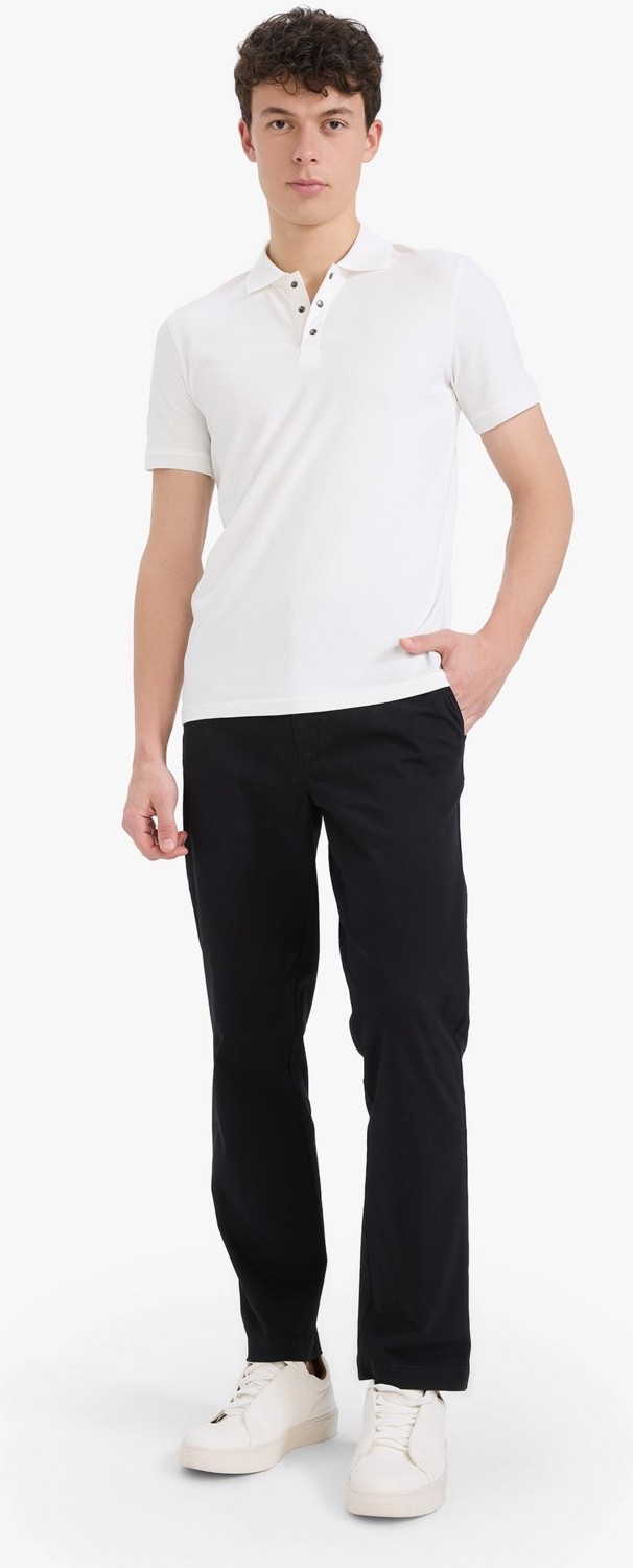 DeFacto Regular Fit Normal Kesim Cepli Düz Paça Chino Pantolon D7349AX25AU