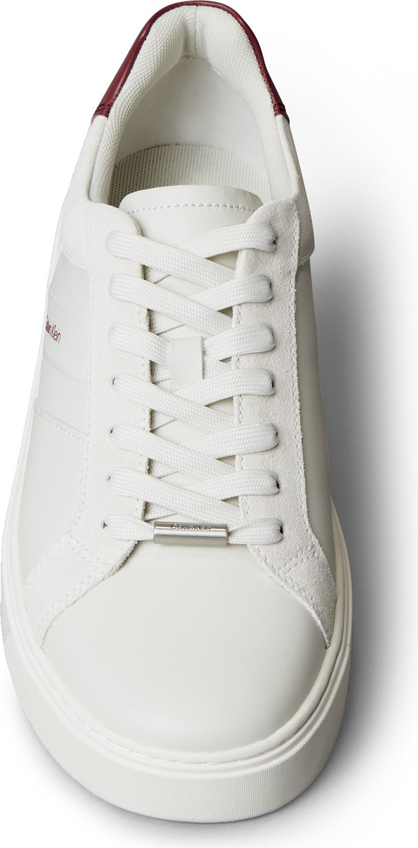 Calvin Klein Beyaz Erkek Günlük Ayakkabı Classıc Cupsole Laceup Tape Lth görsel 4