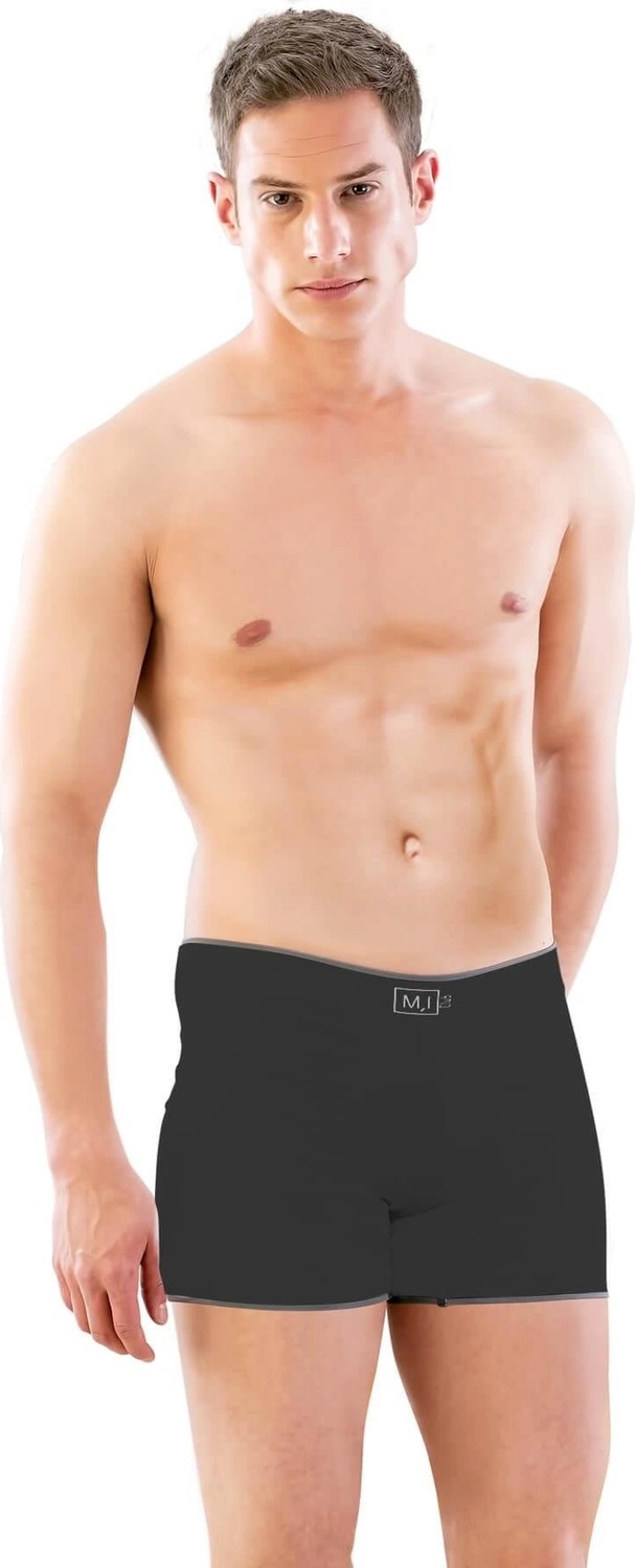 Gees Global Seamless Uzun Erkek Boxer - Siyah - KLBN30543