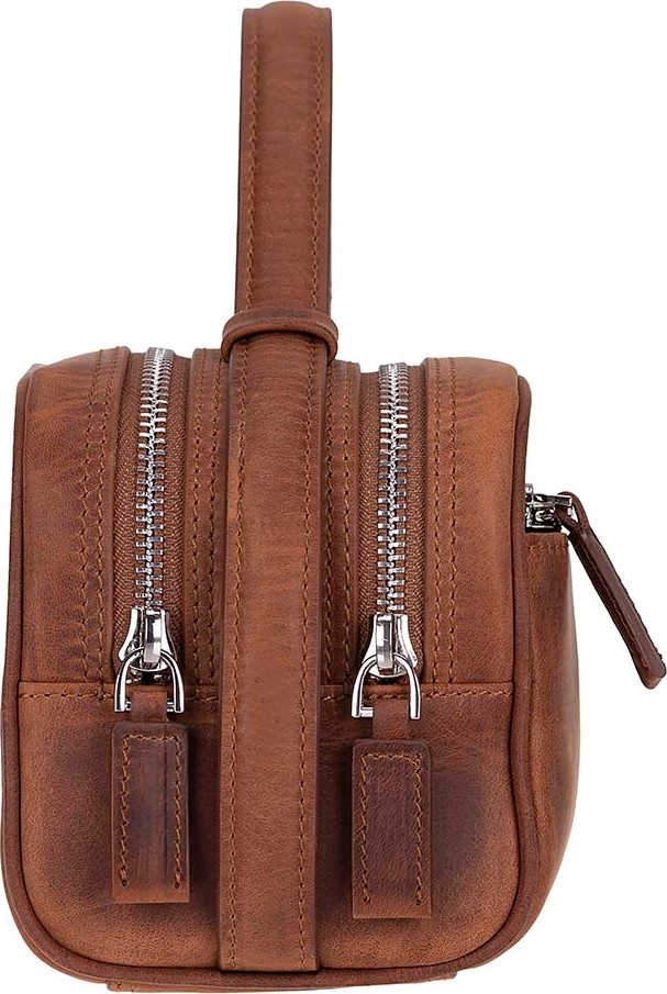 BloominBag Mıren Saddle Heritage Hakiki Deri Unisex Seyahat Bakım & Organizer Clutch Çanta görsel 3