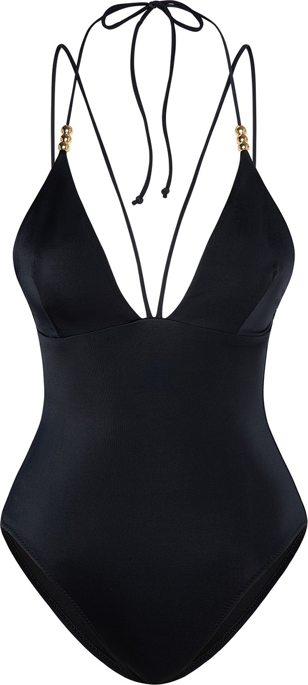 Bonesta Swimwear Crocata Gri V Yaka Üçgen Mayo görsel 3
