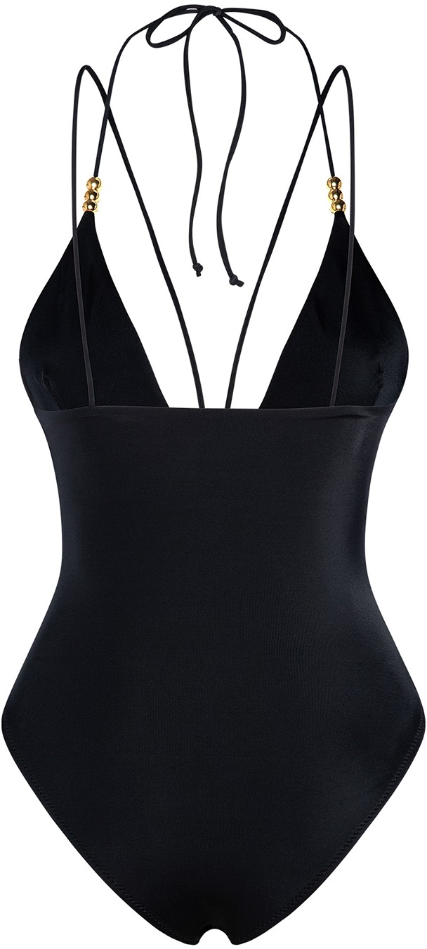 Bonesta Swimwear Crocata Gri V Yaka Üçgen Mayo görsel 4