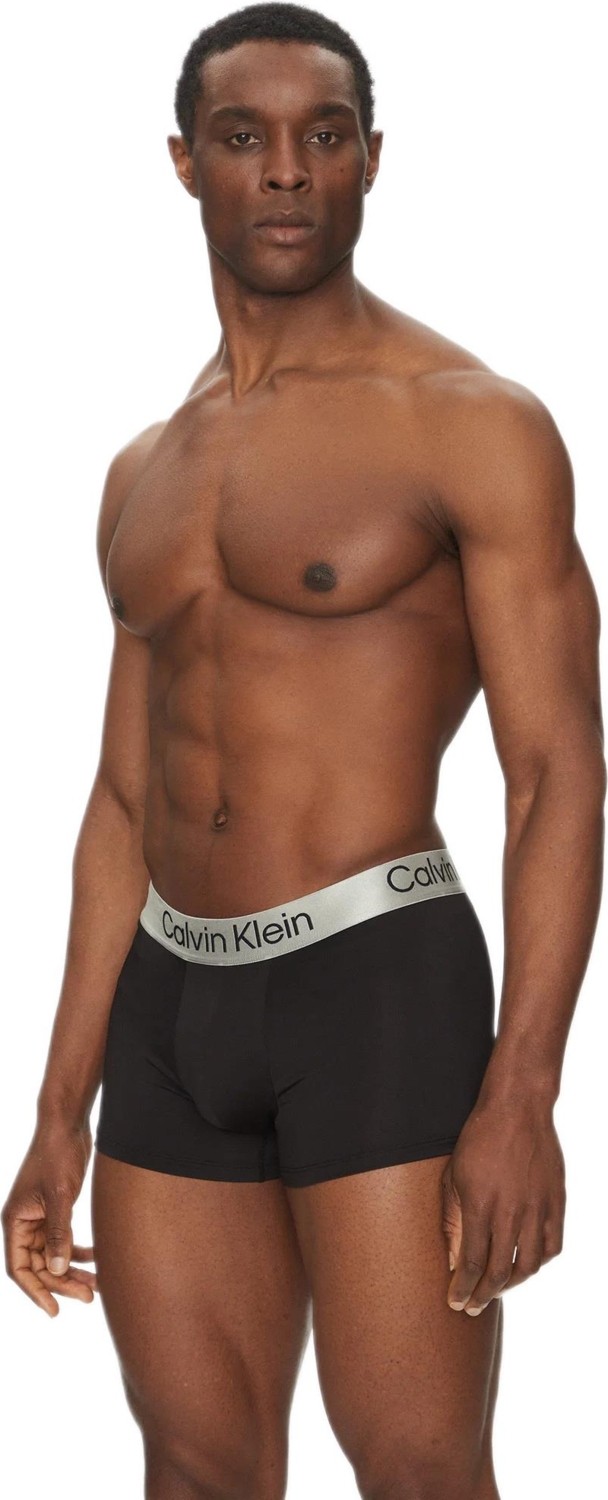 Calvin Klein Erkek Siyah Boxer 3'lü Paket S Beden Dokuma Desenli Rahat Kullanım LV00NB4269 görsel 3