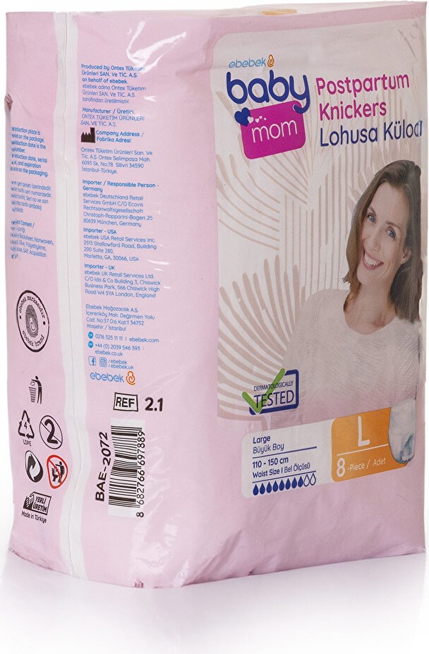 Baby Mom Emici Külot Büyük Large 8 Adet görsel 2