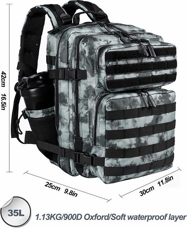 Quickprep 35L Taktik Askeri Sırt Çantası - 900D Oxford Su Geçirmez Kumaş