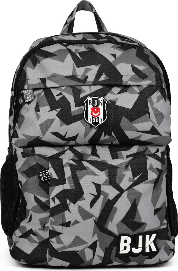 Beşiktaş Lisanslı Kamuflaj Desenli Sırt Çantası - Su Itici Kumaşlı 3 Bölmeli Laptop Okul Çantası