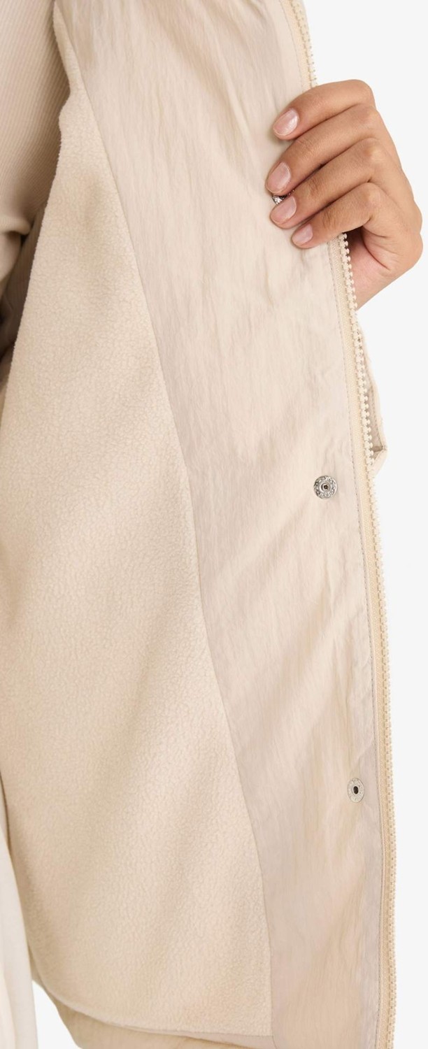 DeFacto Su İtici Regular Fit Polo Yaka Polar Astarlı Mont F2146AX25WN görsel 7