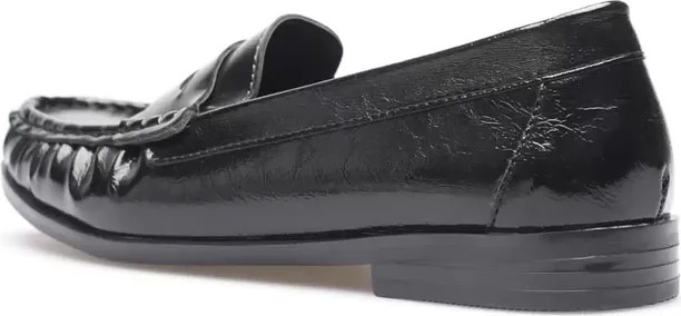 Fantastik Store Siyah Parlak Deri Görünümlü Penny Loafer TR88MS02A görsel 7