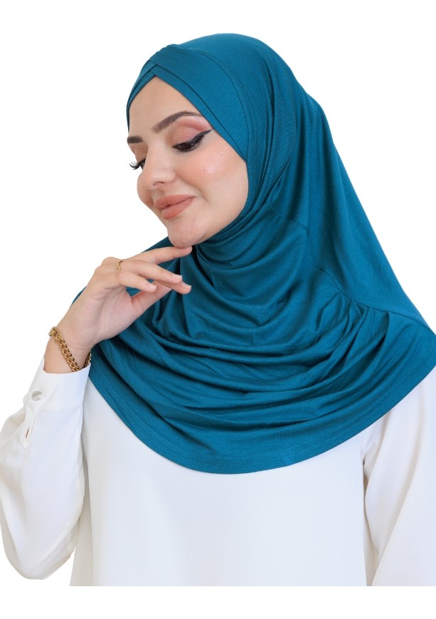 Modish Group Kadın Tek Parça Hazır Türban Çapraz Kendinden Boneli Viskon Başörtüsü görsel 8