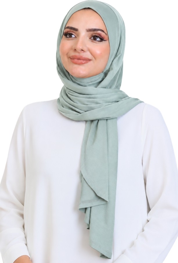 Modish Group Penye Boyun Kapamalı Şal Başörtü Hazır Giyim Turban Esnek Jersey Şal