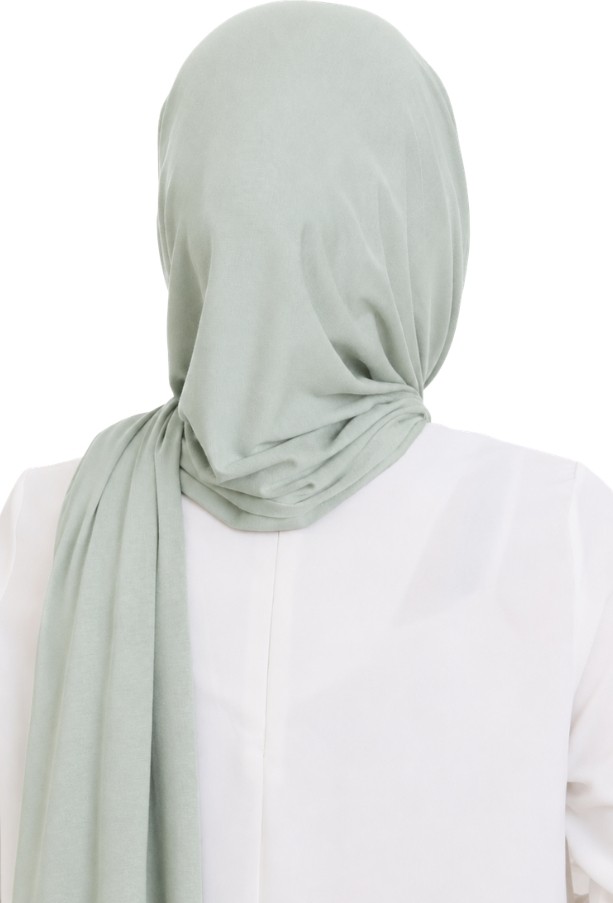 Modish Group Penye Boyun Kapamalı Şal Başörtü Hazır Giyim Turban Esnek Jersey Şal görsel 5
