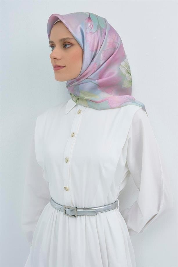 Armine Ipek Eşarp 2026 Yaz - 9505-02 Mavi Twill