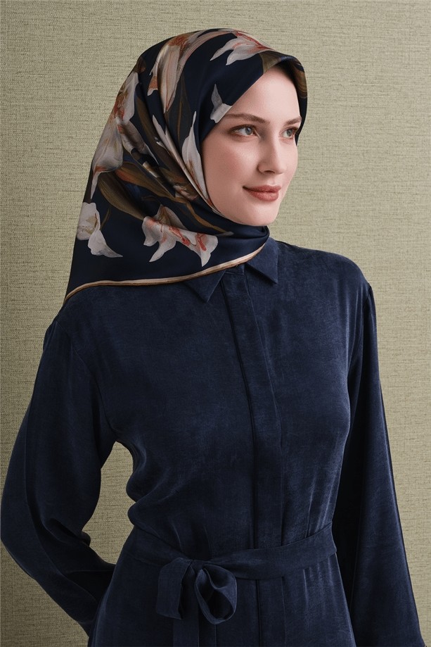 Armine Ipek Eşarp 2027 Kış - 9620-33 Pudra Twill görsel 2