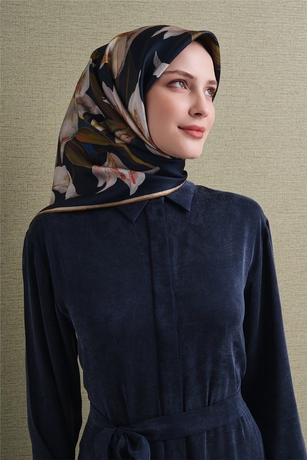 Armine Ipek Eşarp 2027 Kış - 9620-33 Pudra Twill görsel 3
