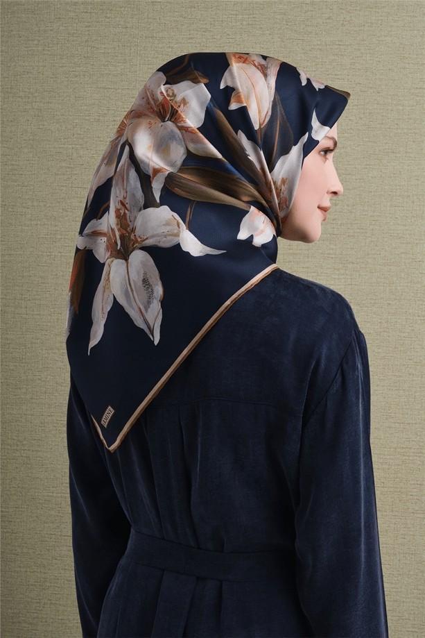 Armine Ipek Eşarp 2027 Kış - 9620-33 Pudra Twill görsel 4