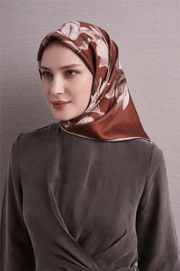 Armine Ipek Eşarp 2027 Kış - 9620-33 Pudra Twill