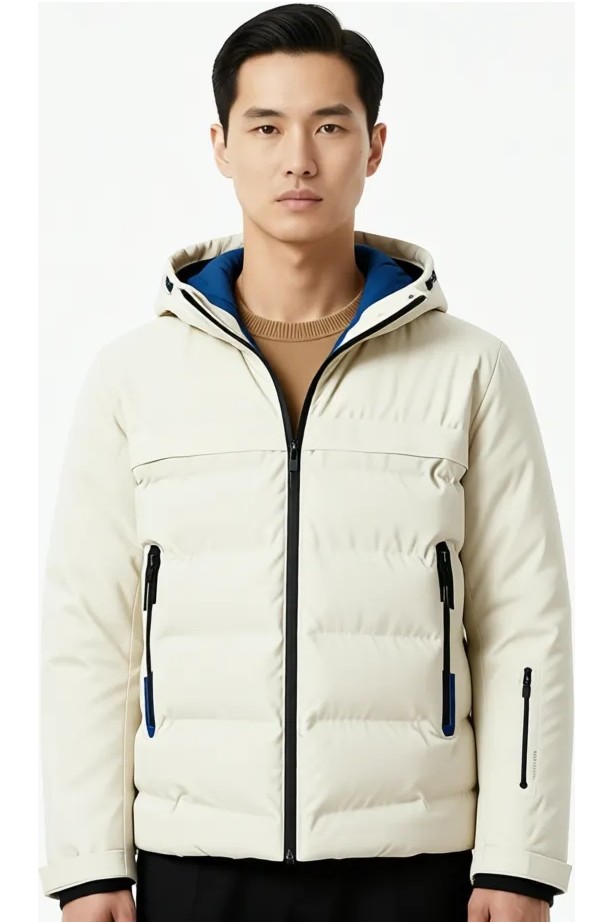 Jack & Jones Jcotarwın Puffer Siyah Erkek Mont 12225287-Black görsel 4