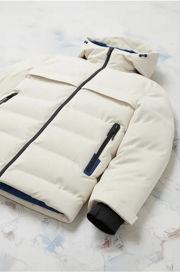 Jack & Jones Jcotarwın Puffer Siyah Erkek Mont 12225287-Black görsel 6
