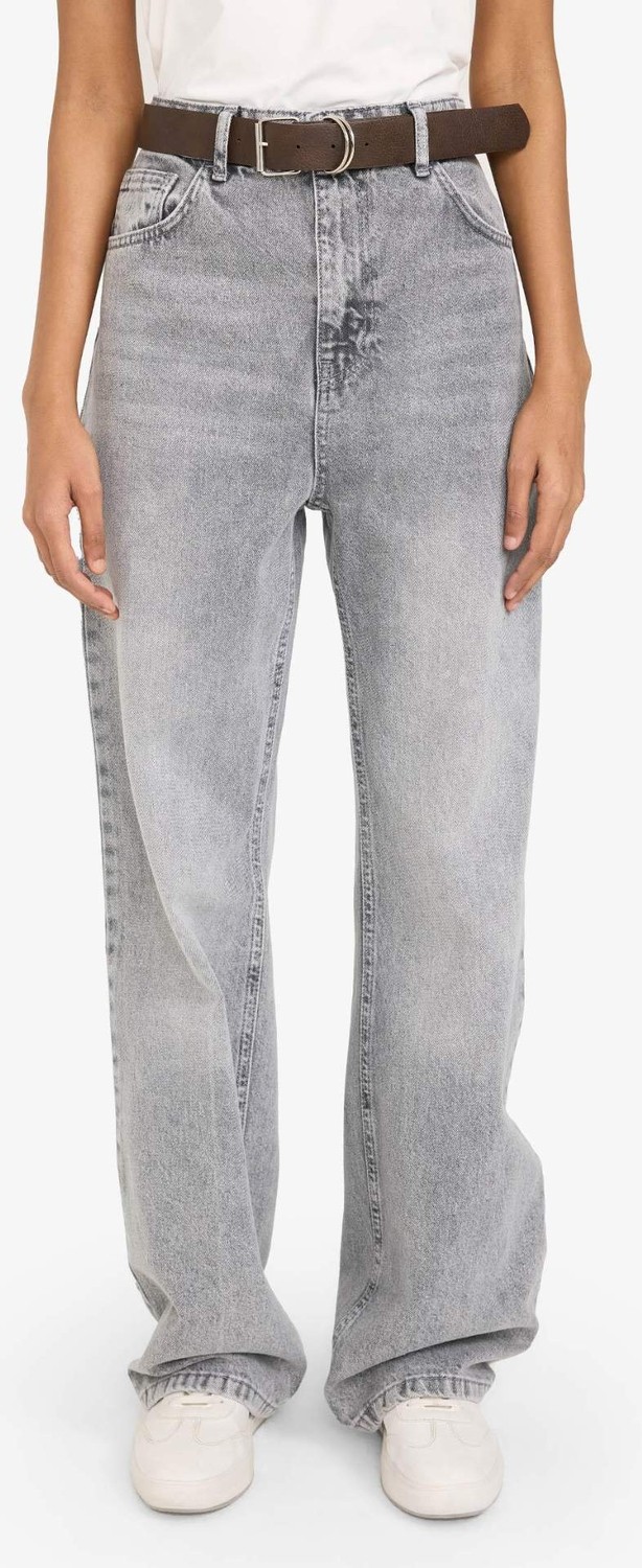 DeFacto %100 Pamuk 90's Wide Leg Jean Pantolon F5522AX26SP görsel 5