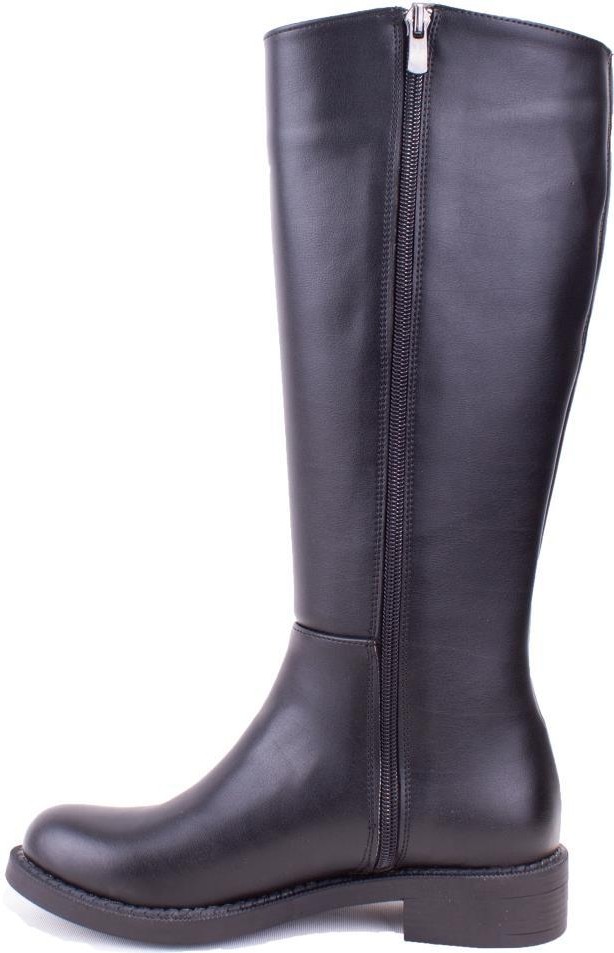 Dagoster DZA07-1062765 Siyah Günlük Streçli Düz Topuk Kadın Çizme görsel 7