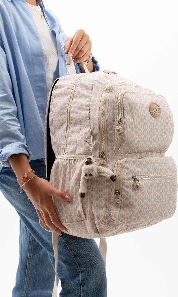 Baginn Kadın Sırt Çantası Hafif Kumaş Çok Cepli Kabin Boy Seyahat Çantası 43*30 cm