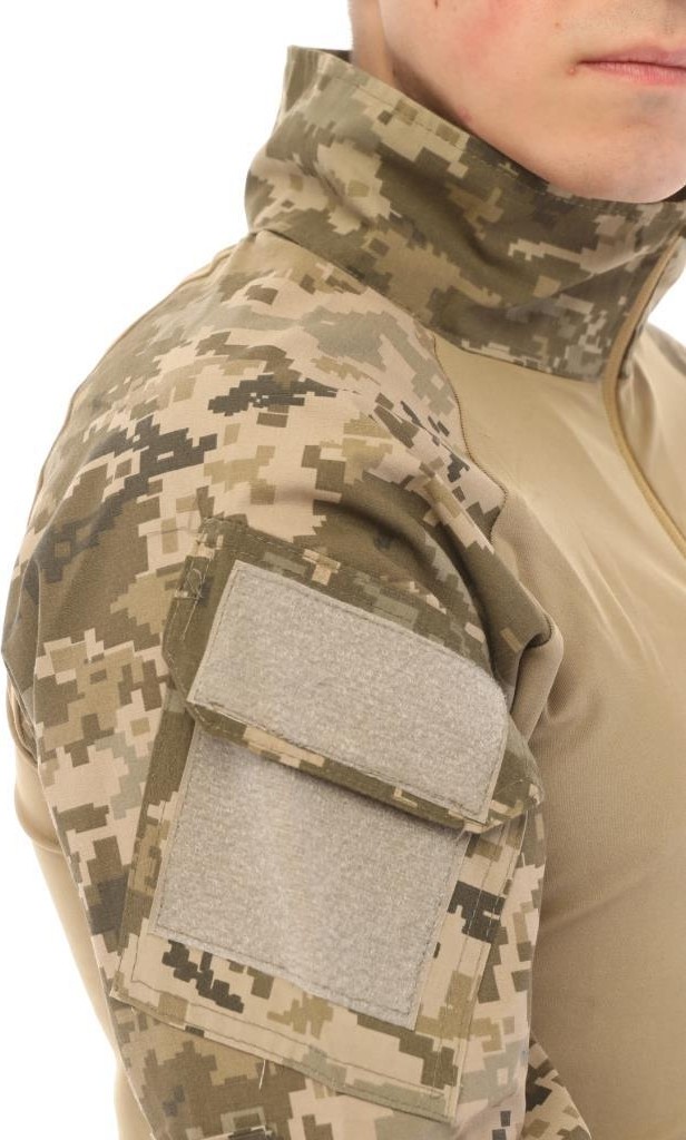 Single Sword Dirseklik Tasarımlı Polo Yaka Yetişkin Combat Tişört - Beden: 2XL | Renk: Piksel görsel 5