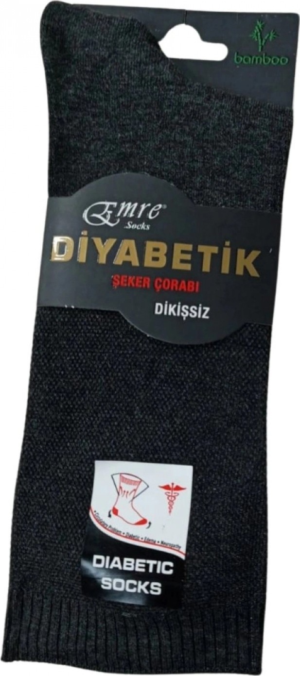 Hace Bazaar Emre Erkek Diyabetik Bambu Çorap 6 Adet görsel 2