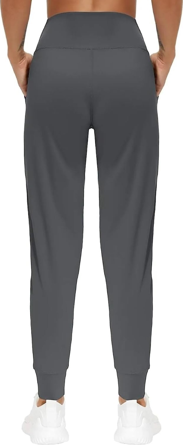Storekadın Yüksek Bel Yoga Koşu Egzersiz Joggers Hafif Eşofman Altı görsel 5