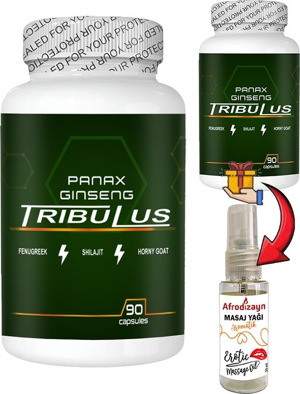 TeknoKapsül Panax 2 Kutu Panax Ginseng Tribuluslu Fenugreekli Shilajitli Hornygoatlı 90 Lı Caps + Afrodizayn Yağ
