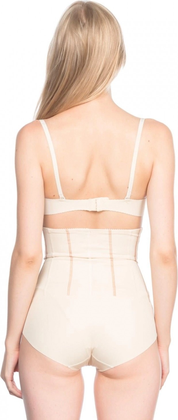 Hace Bazaar Marsilyan™ Ten Mı 2886 Yüksek Bel Tül Slip Lazer Korse görsel 2