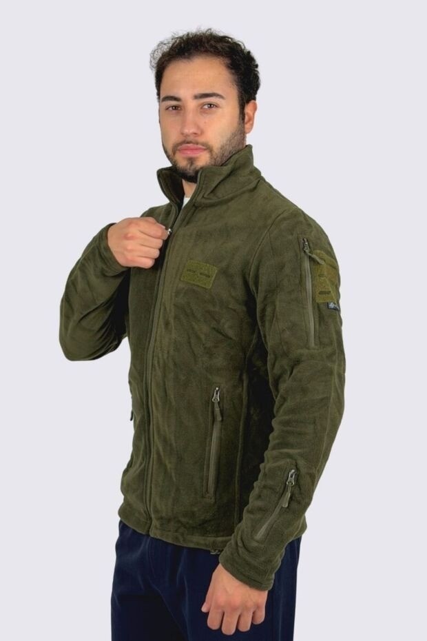 Kordak Askeri Polar - 5 Cepli Taktik Polar - Erkek Outdoor Polar görsel 8