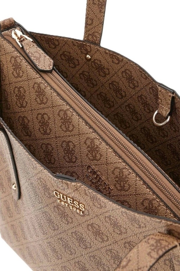 Guess Brenton Kadın Kahverengi Tote Çanta görsel 3