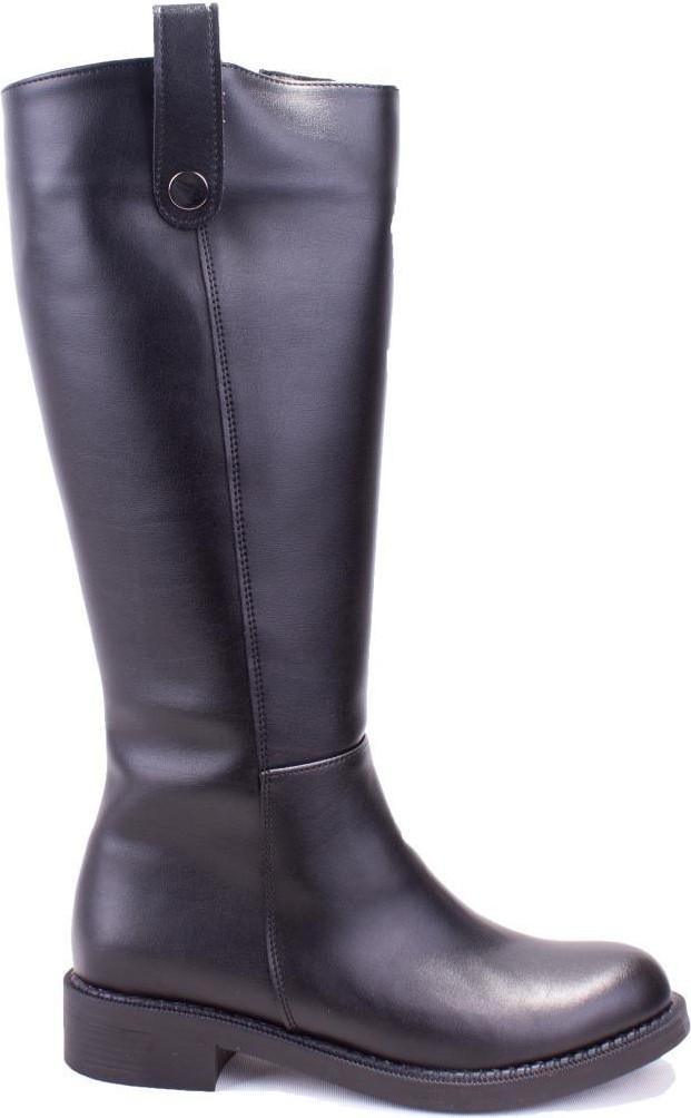 Dagoster DZA07-1062765 Siyah Günlük Streçli Düz Topuk Kadın Çizme görsel 6