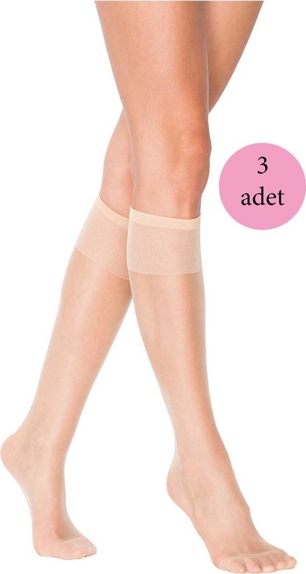 Mbb E-Ticaret 3 Adet Süper Ince 15 Den Mat Pantolon Çorabı Açık Ten