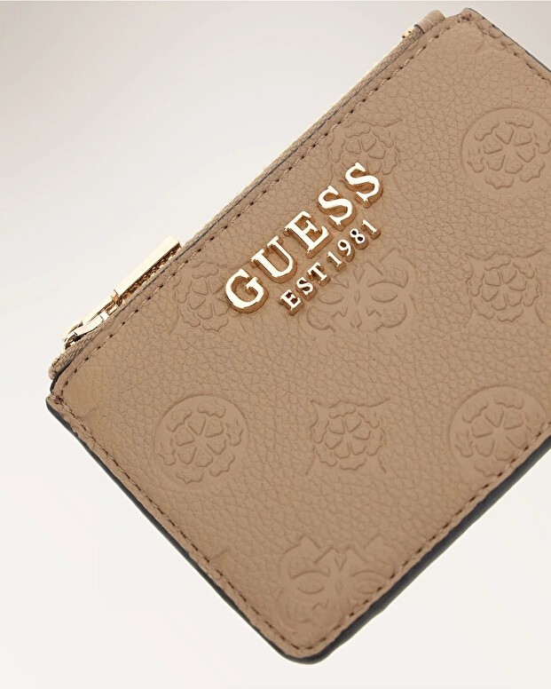 Guess Kadın Kartlık Bej Fermuarlı Desenli Kimlikli Çok Gözlü görsel 2