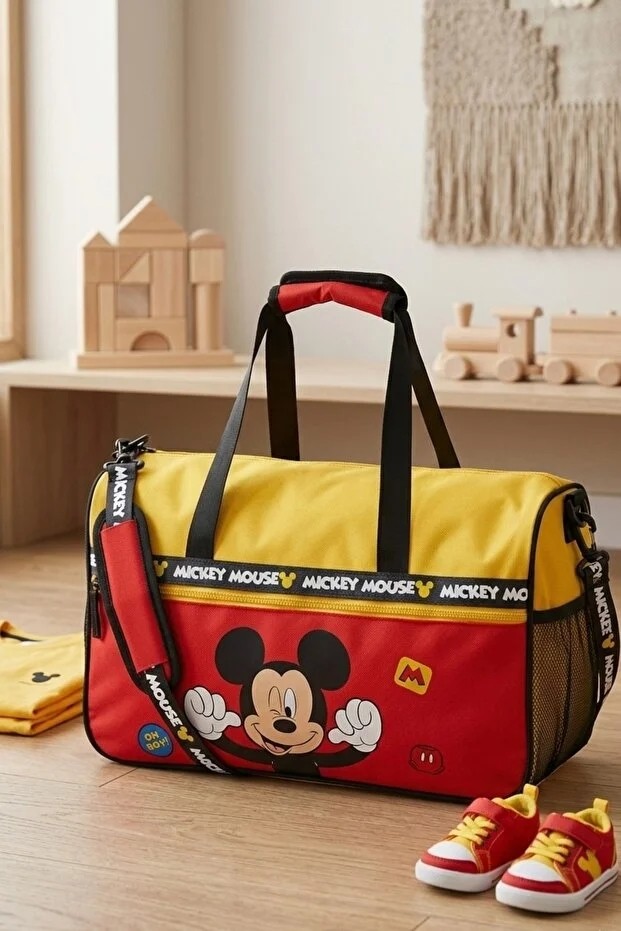 Catwins Kırmızı Mickey Mouse Çocuk Spor Çantası