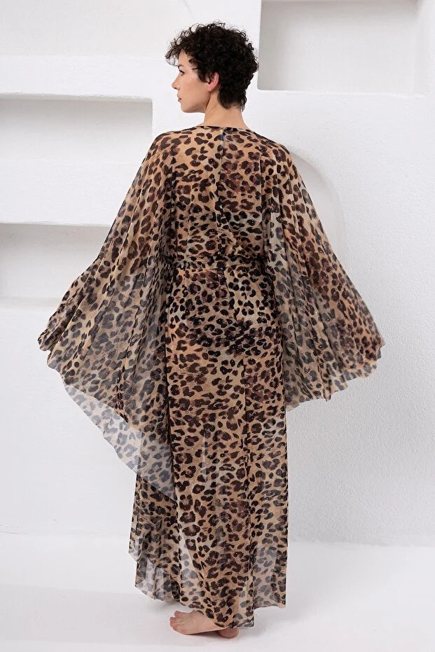 Lapieno Yarasa Kol Kaftan Pareo 64805 ( Bikini Takım Dahil Değildir ) görsel 6