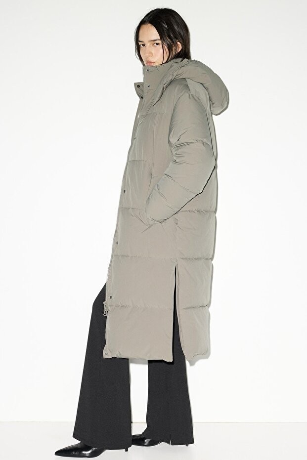 Allbucks Pull & Bear, Uzun Su Itici Şişme Kaban ABPNB00010 görsel 2