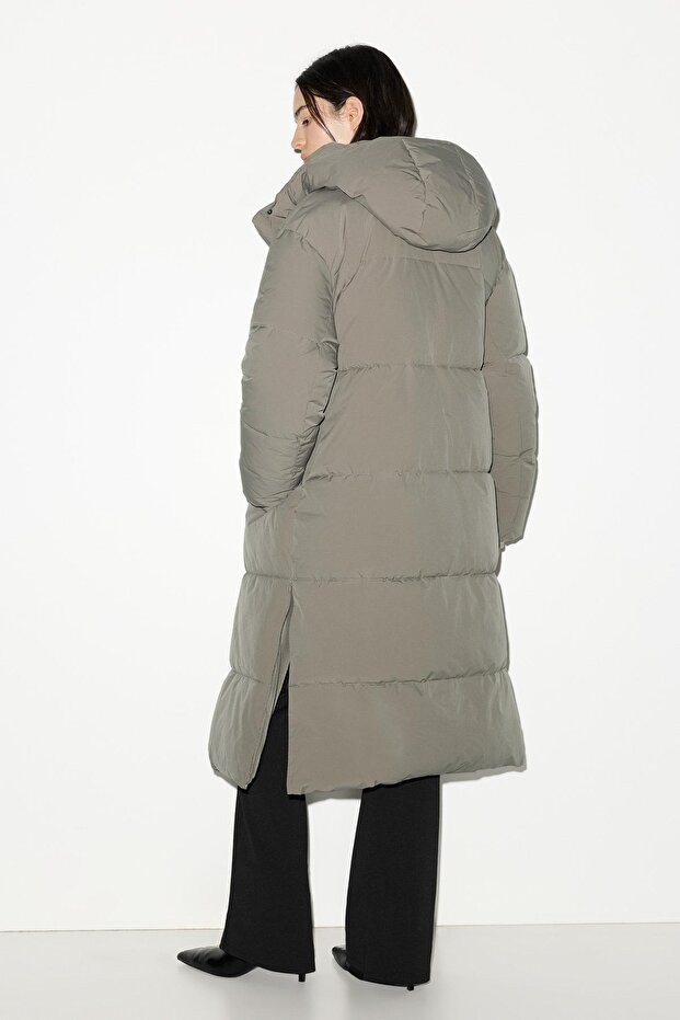Allbucks Pull & Bear, Uzun Su Itici Şişme Kaban ABPNB00010 görsel 3