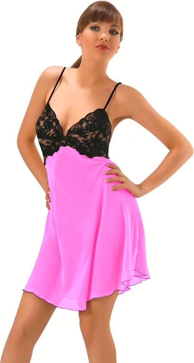 Ava Style Pembe Tül Gecelik - 647 Ava