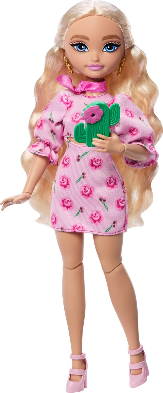 Esranın Dünyası Barbie Dream Besties Festival Kombinleri Seti, Şekillendirilmiş Uzun Sarı Saçlarıyla Barbie 'malibu' Bebek, 10'dan Fazla Çıkarılabilir Kıyafet ve Aksesuar, JGH87