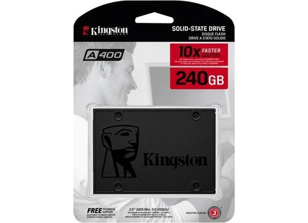 Resim Kingston 240 GB Kıngston A400 Sata3 2.5 500/350MBS SA400S37/240G 