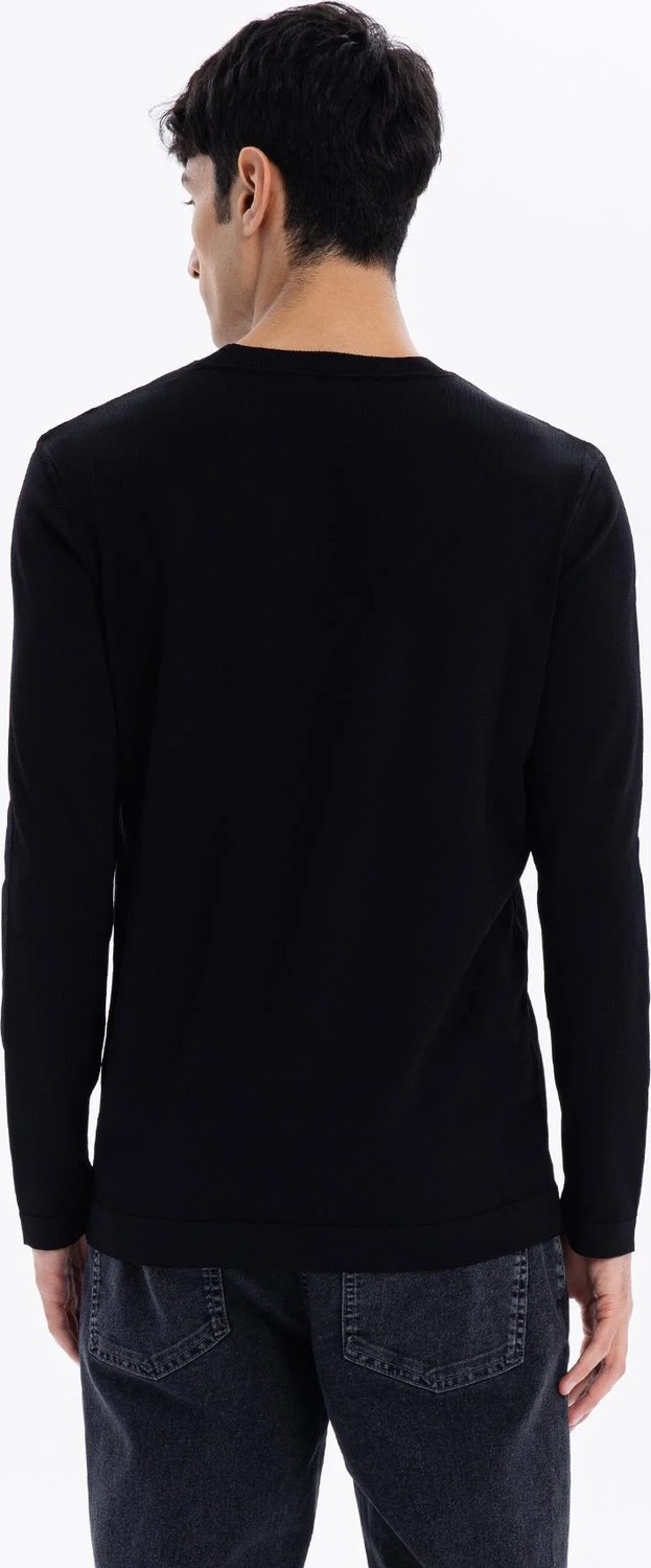 gmg firenze Bisiklet Yaka Slim Fit Basic Erkek Triko Kazak görsel 3