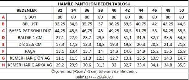 Balins Kadın Hamile Pantolon Mavi görsel 4