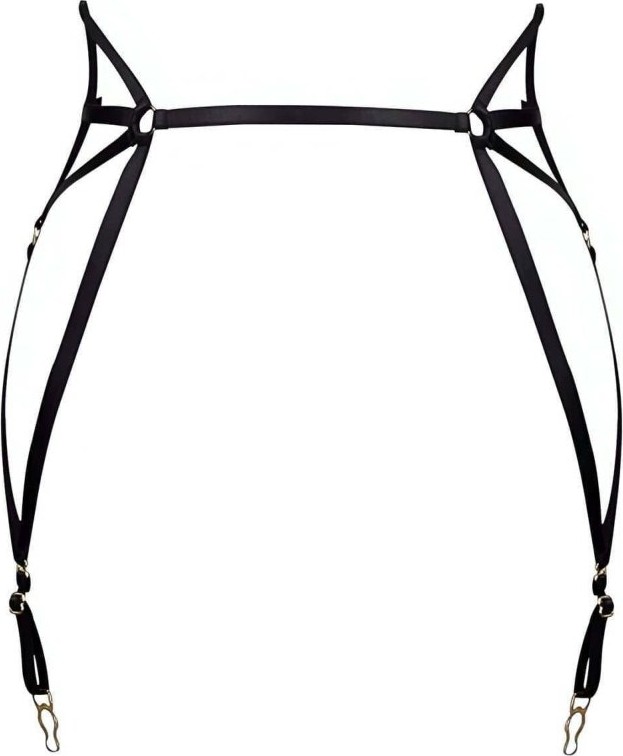 Melonika Çok Seksi Lastik Jartiyer Harness - BRF153